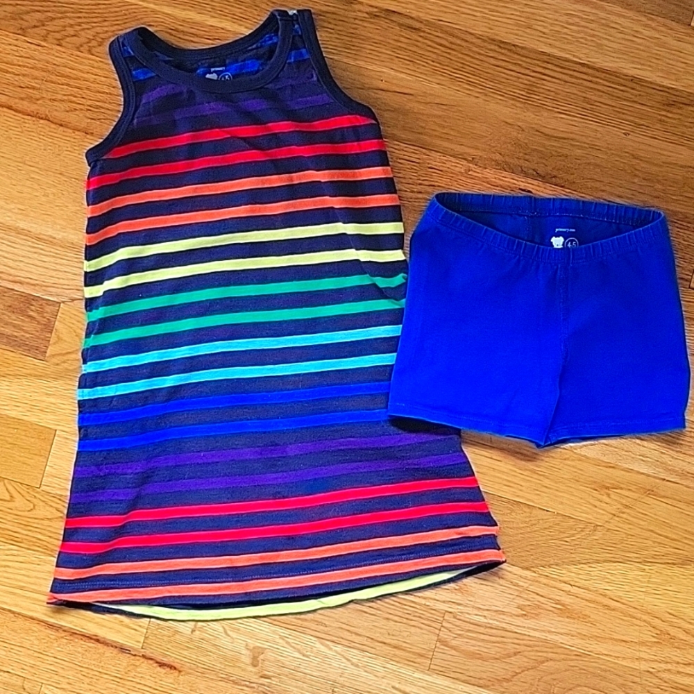 C - Primary, set of The Under Short and The Rainbow Dress